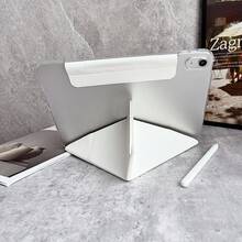 IQPEA 带笔槽的夹式笔保护套，适用于 iPad A16 2025 Air 11'' 13'' M2 M3 Pro 11 13 M4 M5 2024 2025 Air 5 Air 4 10.9 第九代 第八代 第七代 10.2 英寸 - 紫丁香色 - 查看 6