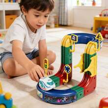 3D Modular Electric Train Toy Set For Children 3+ Years Old, Flexible Track Building, 360° Rotation, Anti-Gravity Design, STEM Learning Gift - Multicolor - View 1