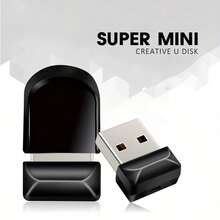 1 ổ USB Flash Drive, dung lượng tùy chọn: 1GB, 2GB, 4GB, 8GB, 16GB, 32GB, 64GB, 128GB, tốc độ cao USB 2.0, chất liệu kim loại, tương thích với PC/Laptop/Máy tính bảng/Điện thoại/Hệ thống âm thanh ô tô/Máy chơi game/Thiết bị âm thanh - Lưu trữ tập tin của bạn một cách an toàn! - màu đen - Xem 2