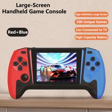 Máy chơi game cầm tay YIYI 500 trong 1, máy chơi game cổ điển, máy chơi game video di động, tích hợp 500 trò chơi cổ điển, màn hình lớn HD 3.5 inch, pin sạc 1020mAh, hỗ trợ chơi 2 người và kết nối TV, quà tặng Giáng sinh/Sinh nhật, phù hợp cho cả nam và nữ, 1 máy (1 người chơi/2 người chơi) - Nhiều màu - Xem 12