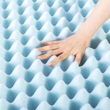 FIAN Best Price Mattress - Colchón de Espuma viscoelástica de 4 Pulgadas con infusión de Gel refrescante Certificado CertiPUR-US Esencial para recámara Queen Azul Claro - Individual - Ver 5