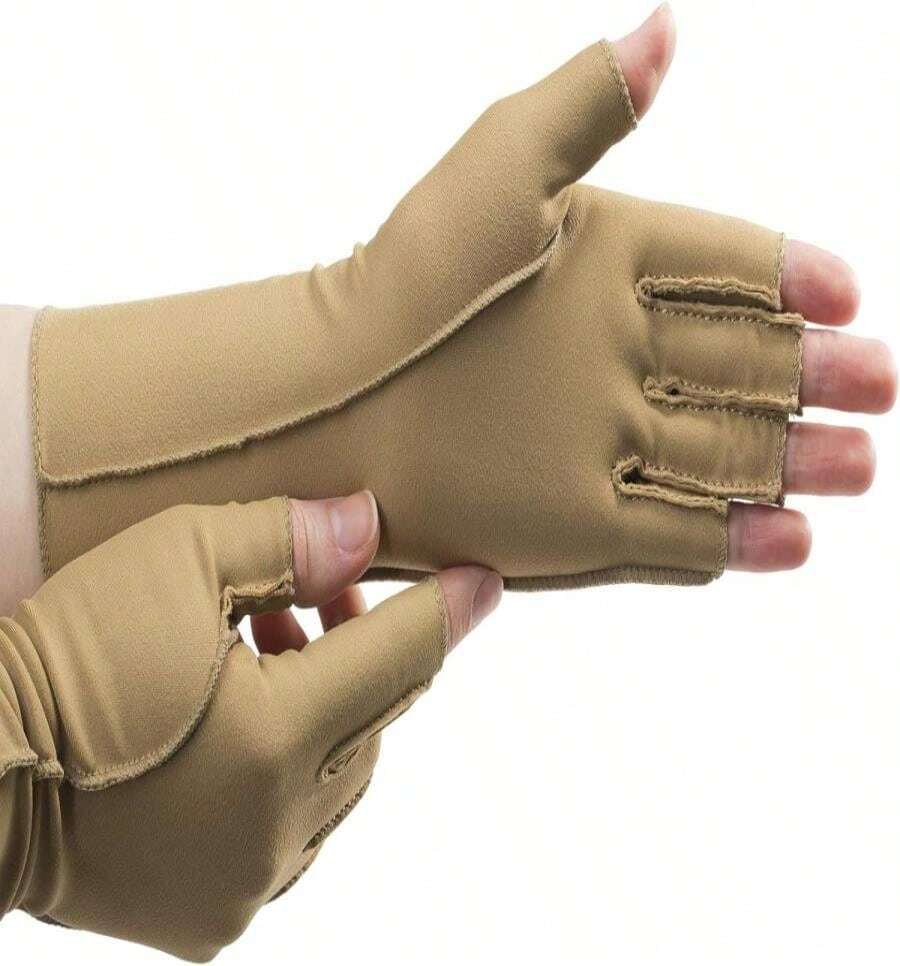 Isotoner Women &Amp; Men Arthritis Compression Rheumatoid Pain Relief Gloves For Joint Support With Open_Full Finger Design - ColorF - View 1