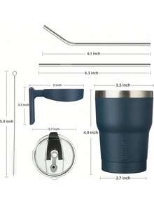 Cups - A-navy Blue - View 3