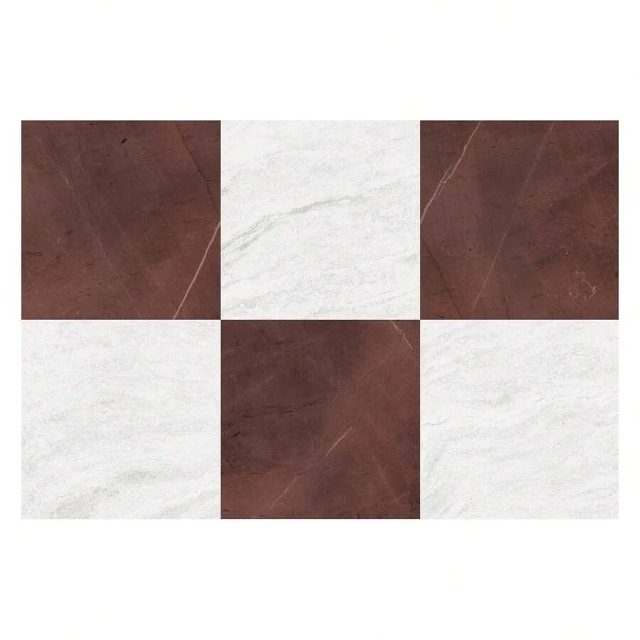 FloorPops X Chris Loves Julia Bonneville Oxblood Peel And Stick Floor Tiles, FP6333 - 多色299 - 查看 1
