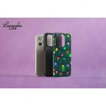 Funda de Teléfono de Vacaciones: Patrón de Luces de Navidad Verdes 17 16 15 14 13 12 Pro, S25 S24 S23 Ultra Plus, Pixel 9 8 Funda de Teléfono Creativa de Dibujos Animados, Resistente a Impactos y Caídas, Protección Completa, Adecuada para 17/17ProMax/iPhone16/16Plus/16Pro/16ProMax, iPhone15/15Plus/15Pro/15ProMax, iPhone14/14Plus/14Pro/14ProMax, iPhone13/13Pro/13ProMax, Regalo Perfecto para Novia, Novio, Día de San Valentín, Navidad - Blanco - Ver 4