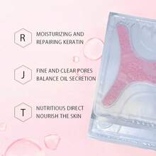 Transparent Lace T-Zone Gel, Intimate Care, T-Zone Deep Collagen & Rice Mask Set, Nighttime Moisturizing Repair, Firming & Lifting, High-Quality Collagen Brightens Complexion, Suitable For All Skin Types, Creates Radiant Skin