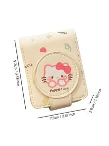 SANRIO Túi đựng son dưỡng môi có gương - Túi du lịch dễ thương, cũng là món quà tình bạn dành cho các bạn nữ sinh viên (mùa tốt nghiệp). Thiết kế có thể gập lại, họa tiết ngộ nghĩnh và đáng yêu, túi đựng đồ trang điểm và son dưỡng môi lý tưởng | Phụ kiện thú vị | Khóa kéo bền chắc, phù hợp để kết hợp với các sản phẩm khác. - Nhiều màu - Xem 2