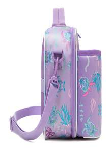 Cute Cat Pattern Insulated Lunch Bag For Kids, Soft Plush Material, Interesting Design Loved By Children, Suitable For School, Picnic, Camping, Perfect Gift For Kids