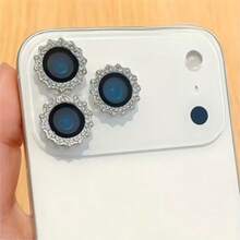 Diamond Gear Camera Lens Film Protector Compatible With Apple 17/16/15/14/13/12/11 Pro Max Pro Plus Mini 16e 17 Air Series, Ultra HD Full Coverage Anti-Scratch And Anti-Fingerprint Camera Lens Protective Film - Silver - View 2