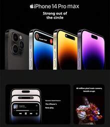 Apple 二手苹果 iPhone 14 Pro Max，A+ 级，95% 新，6.7 英寸屏幕，成色良好，旗舰级长焦摄像头，双卡双待，可选颜色：深紫色、太空黑色、银色、金色 - 銀色 - 查看 3