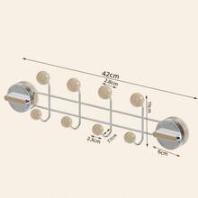 3个装吸盘式水槽支架，浴室洗手盆挂钩，厨房卫生间收纳架，木纹免打孔置物架 - 彩色 - 查看 2