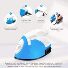 Mini Plancha para Ropa,  Mini Plancha para Manualidades, Mini Plancha para Cuentas Planchar Plantilla para Manualidades, Sirve para Plachar Beads, Parches, Hama Beads y Cuentas para Plancha. (Azul),37562858 - Verde Lima - Ver 6