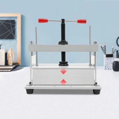 Manual Paper Press Machine Manual A4 Heavy Press Bookbinder Steel Bookbinding Press Screw Papermaking Book