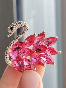 1 Stück Luxus Schwan Brosche, exquisite hochwertige Anstecknadel - Schwanenbrosche - Übersicht 9