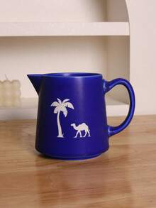 1 Conjunto Cafeteira de Cerâmica Vintage para Compartilhar, Cafeteira de Cerâmica com Padrão de Camelo para Coar Café, Xícara de Filtro de Café de Cerâmica, Coador de Café, Presente para Amigos