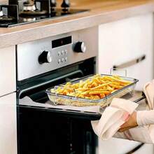 Stainless Steel Fry Basket Rack - Multipurpose Mesh Cooking Tray, Healthier Cooking, Durable, Design, Great For Frying Fries And Vegetables, Essential For Kitchen | Stylish Metal Appearance | Sturdy And Durable, Fry Basket Rack - Multicolor - View 5