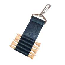 PU Leather Golf Tee Holder With Keychain Large Capacity For Tees Organizer For Golfers Outdoor Sports - Multicolor - View 7