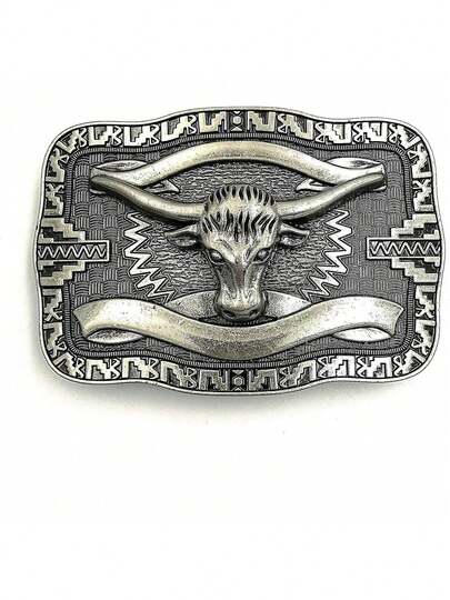 TendenciaLAXPICOL Western Cowboy - Hebilla de cinturón de cuerno largo para hombreCalidad premium