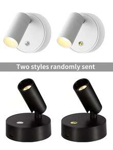 LED磁吸式USB充电壁灯，聚光灯，无线，无需布线或钻孔，卧室床头阅读灯，氛围照明 - 彩色 - 查看 10