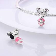 S925 Silver Plated Fashionable Charm Couple Pendant, Women's Jewelry, Suitable For Daily Wear And Gift Giving, New Women's Series, Personalized Gift. Valentine's Day, New Year, Carnival - Multicolor - View 3