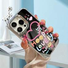 Case Phone case: Display a Vivid Text on the Mirror, with Electroplated  Hole Frame,  Shockproof Protection, Stylish and Unique Phone Case, Suitable for  11, 11PRO, 11PROMAX, 12, 12PRO, 12PROMAX, 13, 14, 13PRO, 13PROMAX, 14PLUS, 14PRO, 14PROMAX,15, 15PLUS, 15PRO, 16E, SE4, 15PROMAX,16, 16PLUS, 16PRO, 16PROMAX,17, 17AIR, 17PRO, 17PROMAX - Plateado - Ver 8