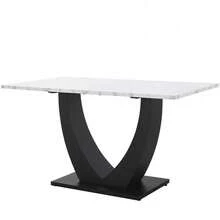 Dining Tables - White + MDF+Metal - View 5