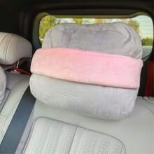 可调节旅行头枕带 - 通用型颈部支撑头带 | 聚酯海绵填充，便携式设计，适用于汽车、飞机和公路旅行