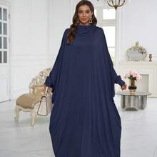 一件针织连帽长袍，宽松舒适，适合女性日常穿着和祈祷，可作头巾（Khimar Hijab），四季皆宜，穆斯林服装，祈祷长袍（Prayer ）。 - 彩色 - 查看 10