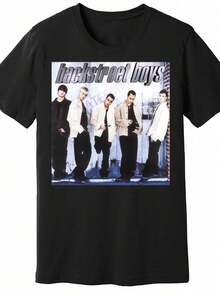 Backstreet Boys Vintage 90S Music Band 885210 Funny MenS Short Sleeve T-Shirt Black PR2 - màu đen - Xem 1