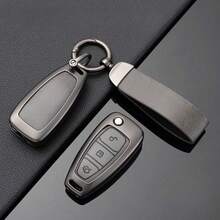 Zinc Alloy Leather Car Remote Key Case Case For C-Max Focus Galaxy Grand C-Max Mondeo S-Max Transit Tourneo Custom Ranger - A - View 10