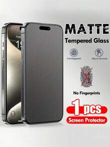 1 件 2.5D 全屏高清磨砂钢化玻璃屏幕保护膜（游戏膜）防指纹，兼容 Apple X/XR/11/12/13/14/15/16/16e/17/17 Air/17 Pro/17 Pro Max 系列 - 黑色 - 查看 36