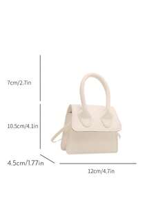 This Mini Solid Color Simple Handbag Can Be Customized With Your Name And Holiday Theme. It Comes With An Adjustable Shoulder Strap And Includes A Coin Purse/Lipstick Case. Suitable For Work, Travel, Birthday Gifts, And Can Also Be A Keepsake For Your Daughter, Son, Or Friends. It Is An Ideal Choice For Shopping, Gatherings, And Parties. - Multicolor - View 2