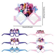 New K-POP Themed Party Supplies, Witch Hunter Party Decorative Glasses, Cartoon Witch Hunter Shaped Photo Booth Props Glasses, Great Gift For Family And Friends - Multicolor - View 4