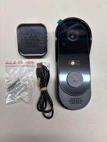 Chuông cửa liên lạc nội bộ không dây tầm xa 500M, chuông cửa không dây cho sân biệt thự, camera chuông cửa không dây với âm thanh hai chiều và tầm nhìn ban đêm, thích hợp sử dụng trong nhà và ngoài trời. - Nhiều màu - Xem 13