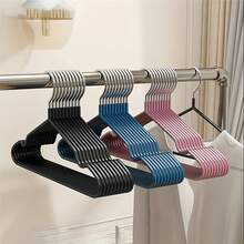 10pcs Durable Metal Clothes Hangers - Space Saving, Non-Slip, Rust-Proof, Adjustable And Foldable, Efficient Drying And Storage - Multicolor - View 3