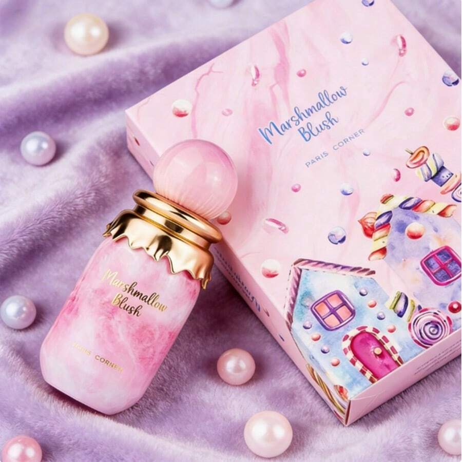 Paris CornerMarshmallow Blush Sweet Marshmallow-Inspired Eau De Parfum 3.4 Oz  - Playful Fruity Gourmand Fragrance For Girlish Charm - 甜美風 - 查看 1