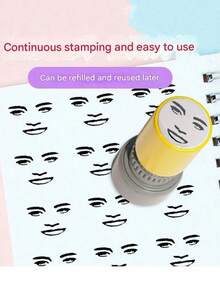 Random Color Stamp Box - Cute & Fun Black Stamps - Novelty Stamps - Suitable For Daily Office, Labels And Signage Stamps, Christmas, Halloween, Valentine's Day - Multicolor - View 6