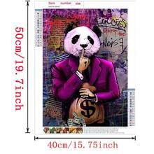 Juego de pintura de diamantes 5D, lienzo de pintura de diamantes de estilo de dibujos animados de perforación completa, bordado de diamantes decoración de pared hecha a mano, adecuado para principiantes, regalo ideal para sala de estar, dormitorio, estudio, sin marco - Multicolor - Ver 5