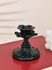 Portavelas negro vintage - Diseño clásico tallado, adecuado para colocar en la mesa del comedor, estantería de la sala de estar y mesa de café. Puede sostener velas de pilar para agregar una atmósfera cálida y elegante, un artículo de decoración del hogar popular para crear un ambiente de iluminación de moda. - Multicolor - Ver 14