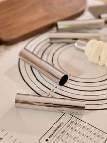 3/5/10pcs Large Stainless Steel Danish Croissant Mold, Suitable For Baking Pastries, New Year, Christmas Parties, Rama Kitchen Essentials, Baking Purposes, Family Gatherings, Afternoon Tea, Back To School Season, Etc. - Silver - View 7