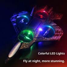 Dron ligero para niños de interior con motor sin núcleo, cuerpo de espuma a prueba de golpes, helicóptero RC con inicio de una tecla, avión teledirigido - color aleatorio - Ver 5