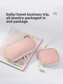 1 chiếc túi đựng trang sức thời trang mới, hộp đựng trang sức du lịch, giá trưng bày bông tai. - Nhiều màu - Xem 5