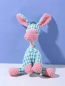 1pc Heavy Duty Plush Chew Toy With Squeaker, Chew Toy Suitable For Aggressive Chewers, Teeth Cleaning & Dental Health, Fit For Small, Medium, Large Dogs - Indoor/Outdoor Play (Orange & Green) - Ideal Puppy Teething Toy, Pet Supplies, Sturdy Construction, No Battery Required, Dog Chew Toy, Duck Dog Toy, Cat Chew Toy - Multicolor - View 4