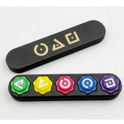 Assorted Korean Traditional Reflection Challenge Games, Mini Grip Stone, TV Fans Hand-Eye Coordination Game, Double-Sided Korean Grip Stone Game, Go-Stop, Maeul-Gogi, Ppeongi, DDAKJI, Family Travel Game (Assorted Piece Patterns Due To Batch Variation)