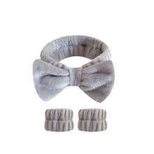 1pc Headband / 2pcs Wristband / 3sets Spa Headband, Makeup Headband, Facial Headband, Skincare Headband, Bow, Polka Dot, Spa Headband, Wristband, Women And Girls Hair Accessories Set - Multicolor - View 17