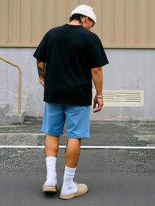 Double-Sided Digital Printed T-Shirt Records - Themed Rock - Music Motif Design 1Pcs Casual Soft Short Sleeve Pure 100% Cotton 180gsm T - Thirt ,Unisex - Black - View 2