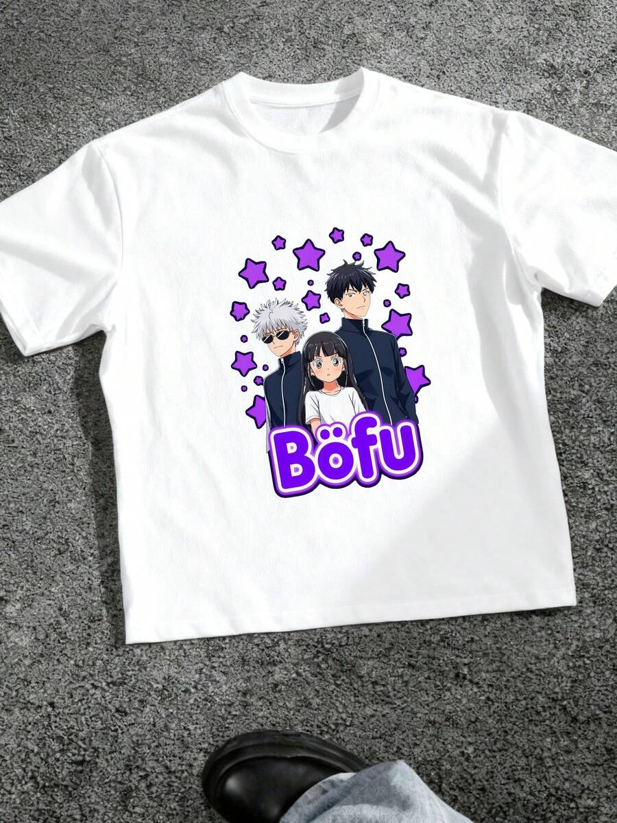 Shirt T-Shirt Gojo Girl Anime Gift T-Shirt1-1 - Trắng 2 - Xem 1