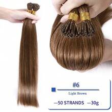 تمديدات شعر طبيعي بشري لون أسود 50 خصلة، تمديدات شعر بشري مريحة للارتداء، تمديدات شعر بشري طويلة مستقيمة، شعر ناعم مستقيم غير مرئي - متعدد الألوان - مشاهدة 86