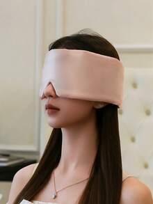 奢华真丝男女通用睡眠眼罩，透气舒适，遮光效果极佳，适合睡眠、小憩和旅行，纯色设计，确保安稳睡眠，是旅行和办公休息的理想之选。睡眠配件，睡眠眼罩，眼罩 - 彩色 - 查看 14