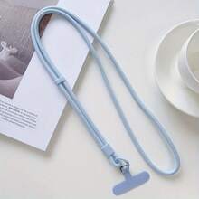 Adjustable Polyester Long Neck Strap For Phone - Cross-Shoulder Strap With Detachable Hook, Suitable For Outdoor Activities, Travel And Daily Use - Anti-Loss Shoulder Chain, Sports Accessory |   Adjustable Strap |   Durable Polyester, Phone Hanging Strap - 黑色 - 查看 2